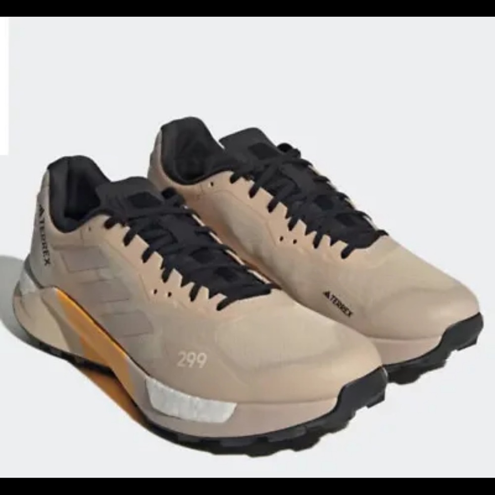 Adidas Terrex Agravic Ultra Trail Gray Solar Yellow, New With Box Size 7